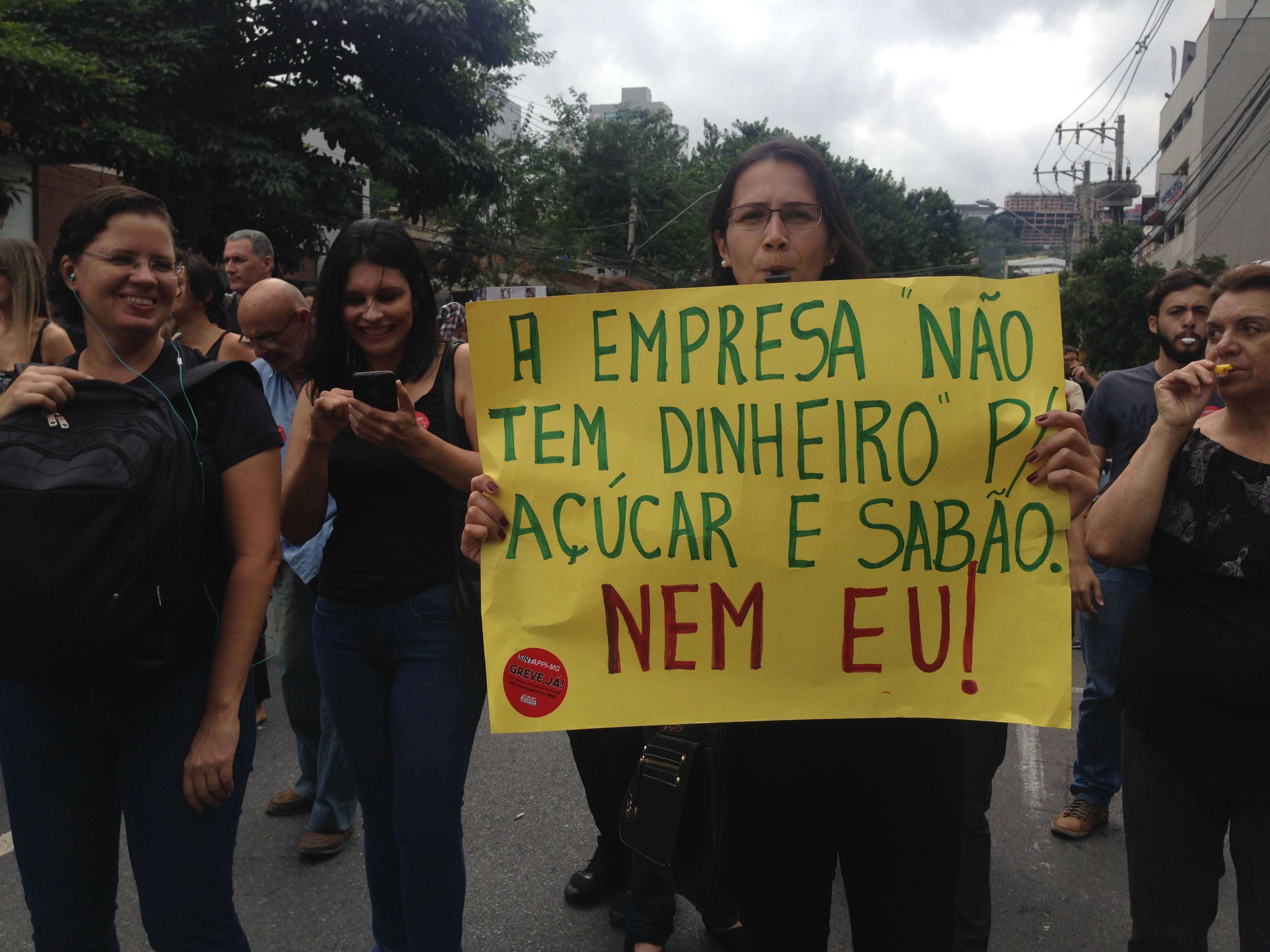 Manifestação BHtrans Foto: Lilia Santos