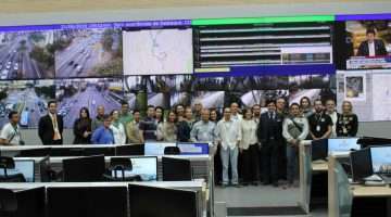 Além da inauguração do novo portal, os presentes na cerimônia também puderam conhecer a sala de operações do COP-BH. Foto: Welleson Mendes