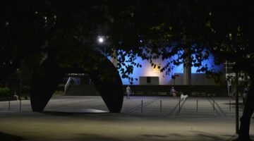 Palácio da Inconfidência, em 2019, iluminado de azul para dar visibilidade à causa.