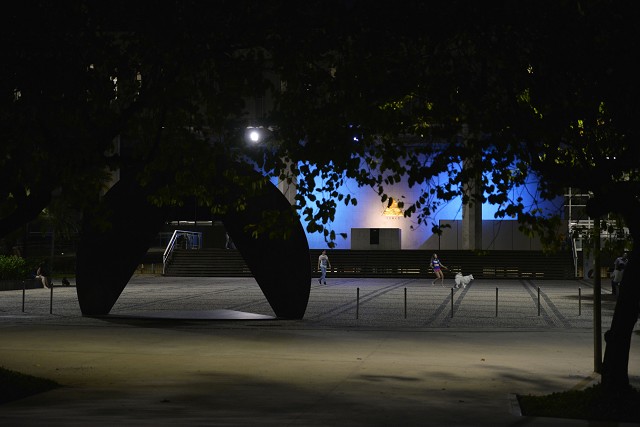 Palácio da Inconfidência, em 2019, iluminado de azul para dar visibilidade à causa.